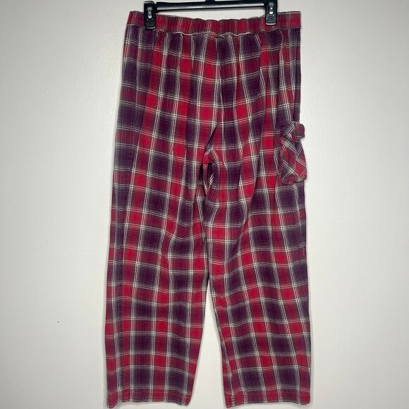 Duluth Trading Co. Men's Plaid Cargo Lounge Pajama Pants Drawstring Sz L x 31 - Picture 6 of 11